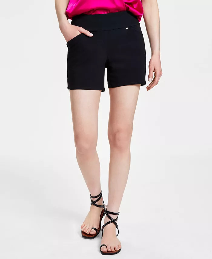 Women's Mid-Rise Pull-On Shorts, Created for Macy's | Macys (US)