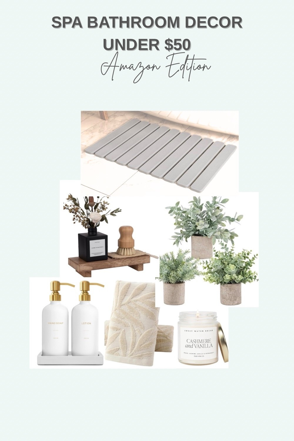 Simple bathroom details that make everything feel calm, clean, and intentional 🤍 Neutral Amazon finds for a spa-like apartment bathroom — all under $50.

#amazonhome #bathroomdecor

#LTKselfcare #LTKHome #LTKFindsUnder50
