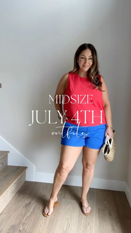 4th of July classic summer outfits 

Fit Tips: Tops tts, L // shorts run REALLY small wearing 14 but could use size 16 // Dress tts, L 

Therecruitermom Fourth of July summer outfits shorts swim summer BBQ

#LTKVideo #LTKMidsize #LTKSeasonal