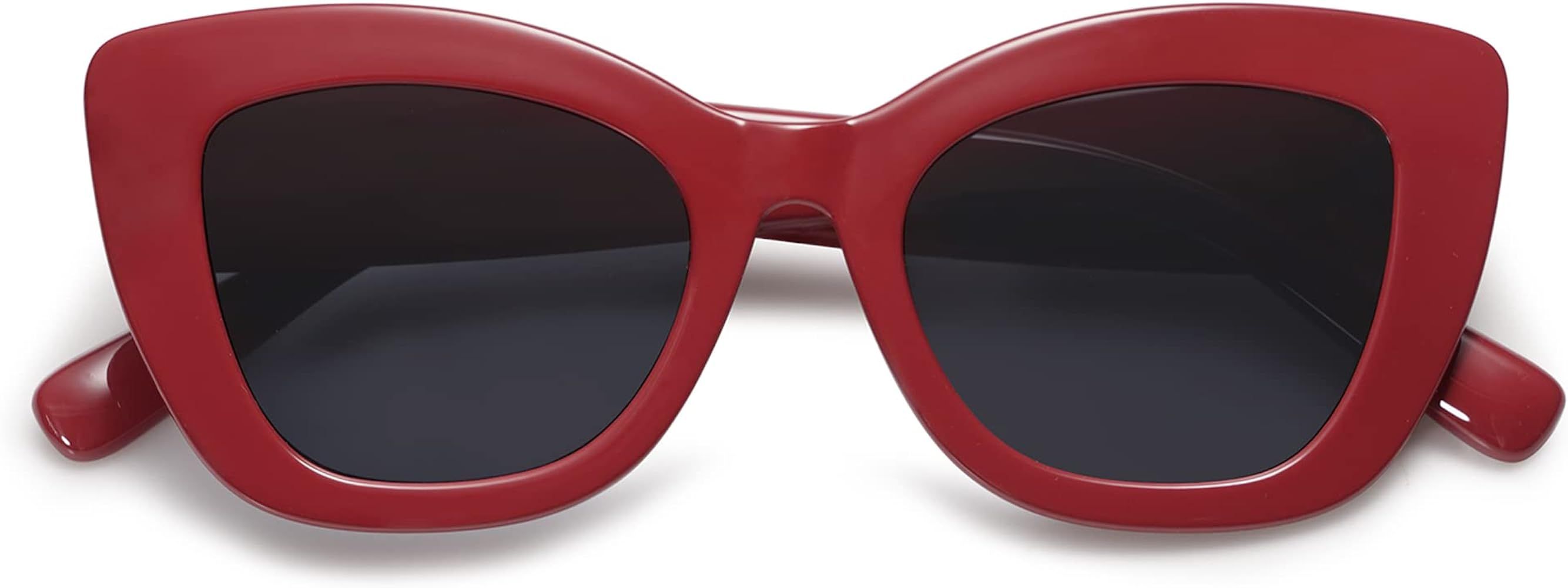 SOJOS Retro Cateye Sunglasses Women Classic Vintage Trendy Shades Sunnies Gafas de sole UV400 Protection SJ2190 | Amazon (US)