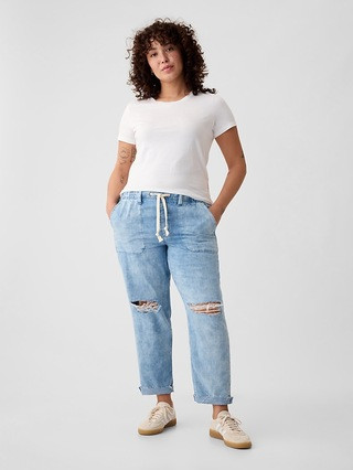 Mid Rise Easy Denim Utility Jeans | Gap (US)