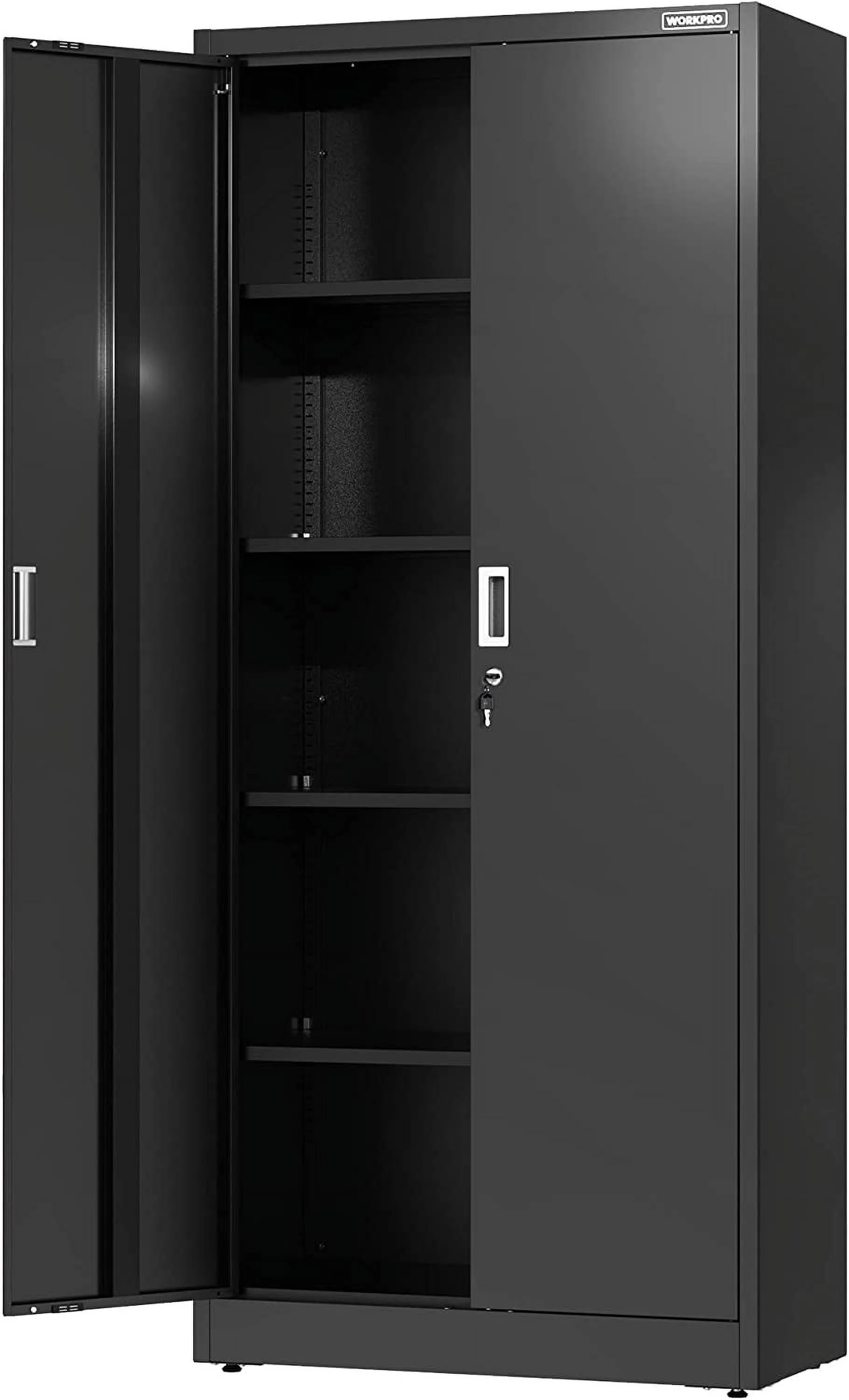 WORKPRO Metal Garage Storage Cabinet with Locking Doors and Adjustable Shelves,71 inches Tall Sto... | Walmart (US)
