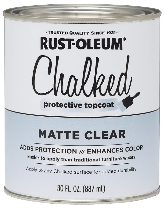 Rust-Oleum 287722 Ultra Matte Interior Chalked Paint 30 oz, Clear | Amazon (US)