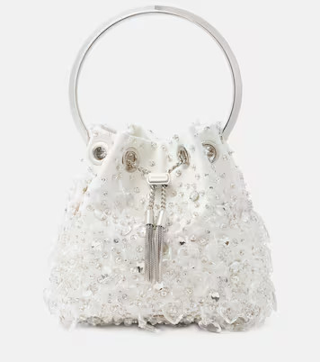 Bon Bon crystal-embellished satin tote bag | Mytheresa (US/CA)