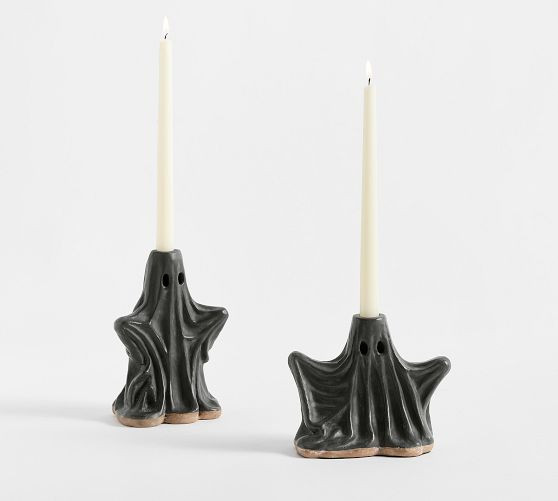 Ceramic Ghost Candle Holder | Pottery Barn (US)