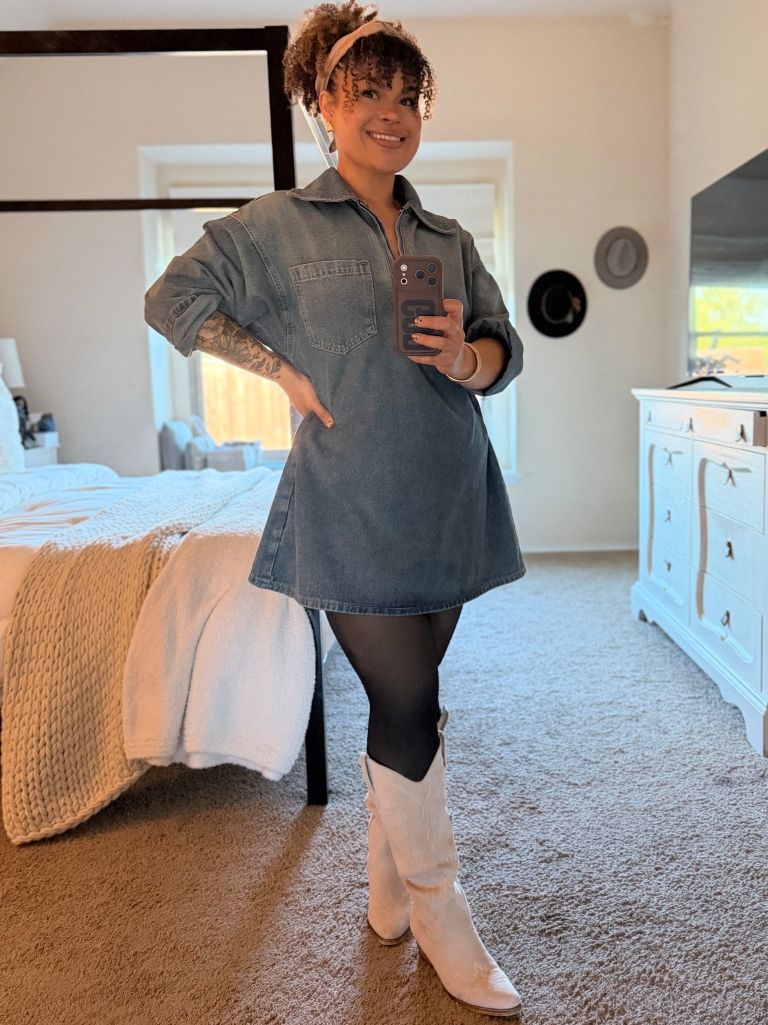 All denim! Casual midsize western look ✨

#LTKootd #LTKMidsize #LTKPlusSize