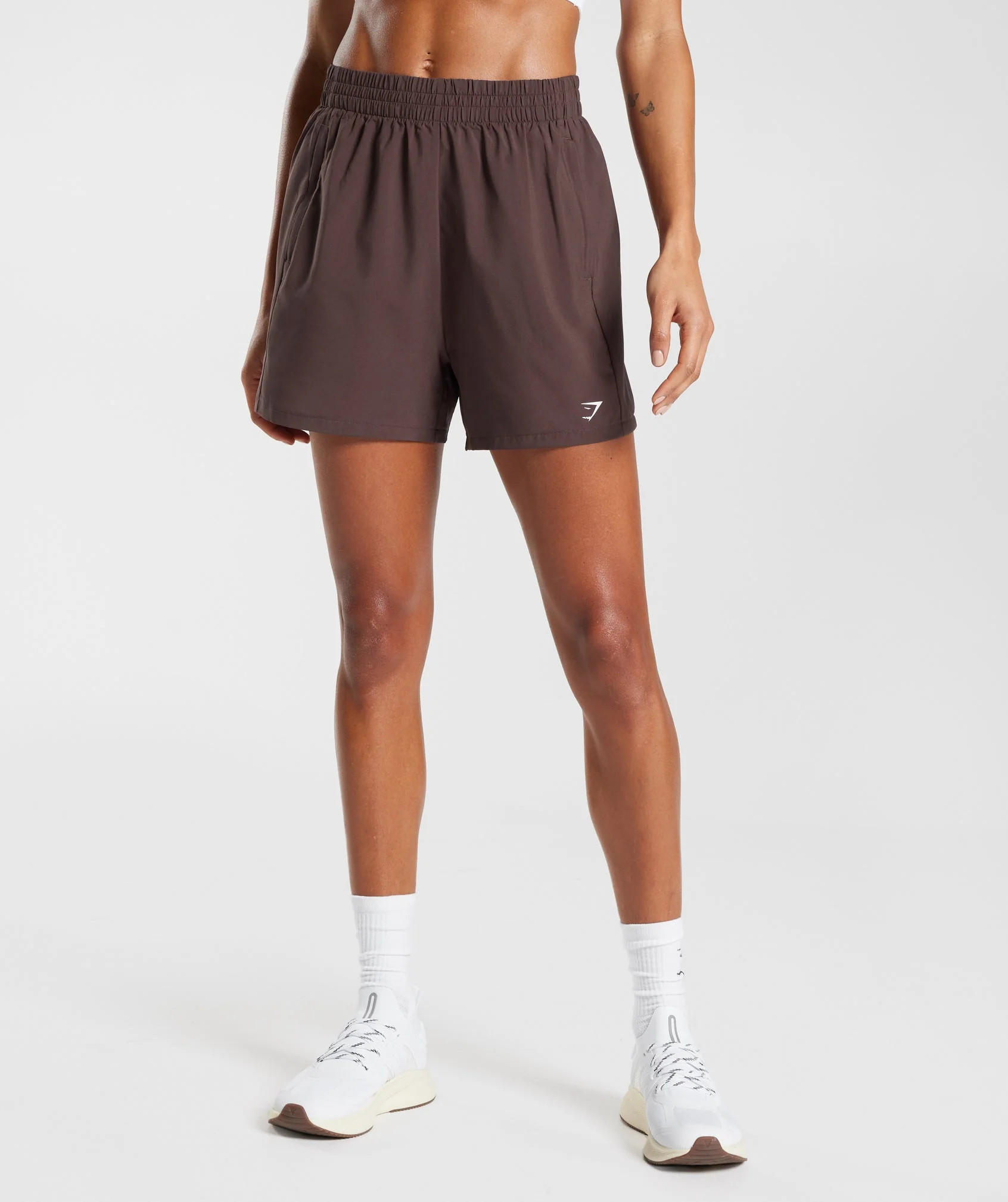 Gymshark Woven Pocket Shorts - Chocolate Brown | Gymshark US