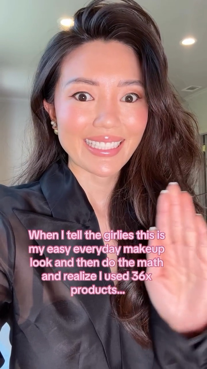 Oh you know, just a simple everyday look…😅

(tutorial video is in my stories)

PRODUCTS USED: 

@alliesofskin Invisible SPF 50 $45 - I’m obsessed with the silky finish that’s perfect for priming the skin before makeup. 

@kosas DreamBeam SunLit SPF40 $40 - this tinted spf imparts THE BEST dewy glow!! It helps cover imperfections so I only need a dab of my CC cream. 

@itcosmetics CC Cream $48 — I like to add a few dabs of this CC cream for more coverage of my dark spots. 

@charlottetilbury Highlighting Wand in Spotlight $42 — I’m OBSESSED with this highlighter!!! When mixed with my other skin products it reflects light so well giving me the glow from within vibe! 

@lancomeofficial Teint Idole Ultra Concealer $29 — I loveee the huge doe foot applicator of this concealer!! The matte formula stays in place below the eyes and areas I need more coverage. 

@jonesroadbeauty Just a Second $26 - this is the best cream to powder shadow!! Silky, smooths immediately, doesnt skip on the skin. Works as a wonderful base for powder eyeshadows. 

@kulfi.beauty Zari Eyes in Bronze $30 — this is a shimmer bronze shadow that doesn’t crease and lasts all night!! 

@beaubble Chocolate Dripped Tubing Mascara $25 — this mascara is the prettiest shade of chocolate brown! I’m a big fan of brown mascara. Makes the eyes look doe like and soft. 

Kosas Blushes in Blissed and Hype $29 — These baked blushes blend so well!!! I love to put a little blush on my eyes too to make the whole look cohesive. 

@personacosmetics Brown Eyeliner $16 — This eyeliner is waterproof, doesnt smudge, lasts all day and the chocolate color is beautiful!! 

@rarebeauty Liquid Eyeliner $21 — this eyeliner is so easy to use. You’ll be able to create a perfect cat eye with just a few strokes! It’s super dark and doesnt smudge! 

Kosas Lip Trio (Max liner, Heatwave lipstick, Exposed lipgloss) — this lip combo has me in a choke hold!! 

#makeup #makeupadvice #beautytutorials #beautymusthave #skincaresecrets #naturalmakeuplooks #naturalmakeuptutorial #makeuptricks #makeupessentials #makeuptipsandtricks #makeupreviews #beautyhack