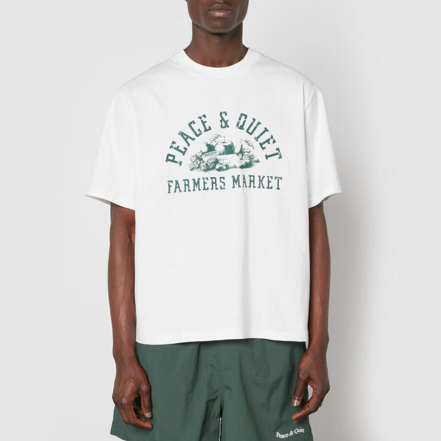Museum of Peace and Quiet Farmers Market Cotton-Jersey T-Shirt | Coggles (Global)