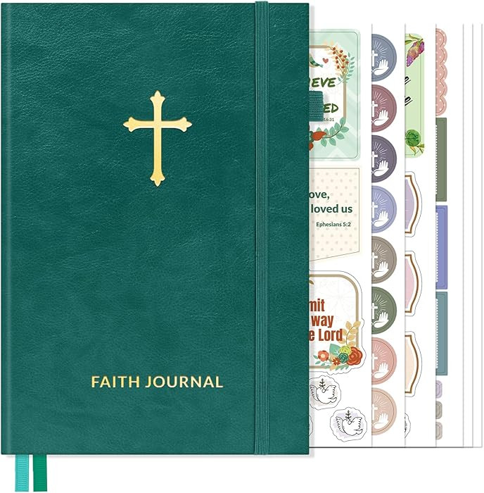 SUNEE Christian Bible Prayer Journal - Undated 6 Month Daily Devotional Notebook with Weekly & Mo... | Amazon (US)