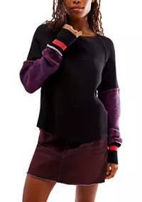 Free People Mod About You Cuff Raglan Sweater | Belk