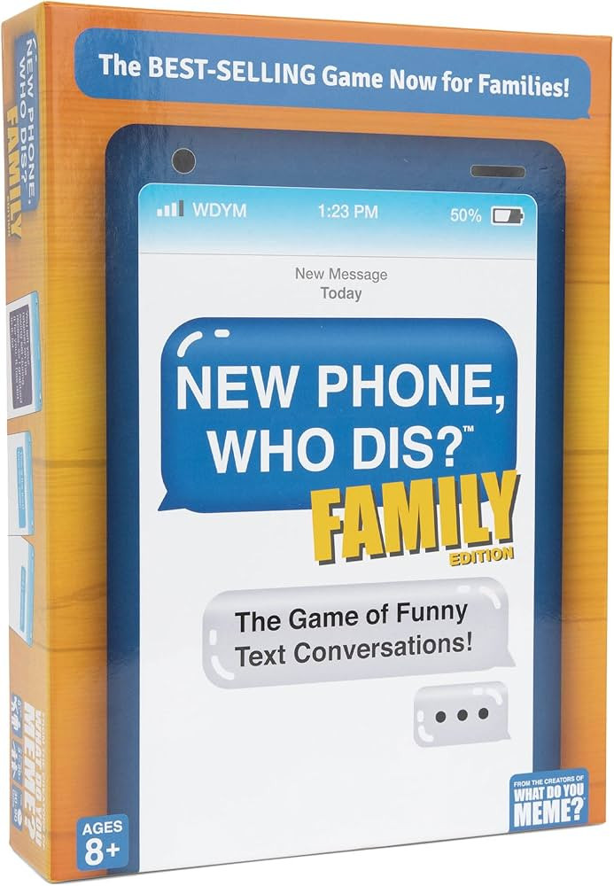New Phone, Who Dis? Family Edition By Relatable, A Fun Card Games For Family Gatherings, Includes... | Amazon (US)