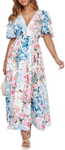 Women's Summer Floral Maxi Dress Spring Wedding Guest Dress 2026 | Amazon (US)