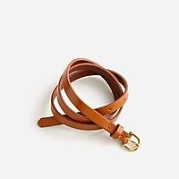 Skinny Italian leather belt | J.Crew US