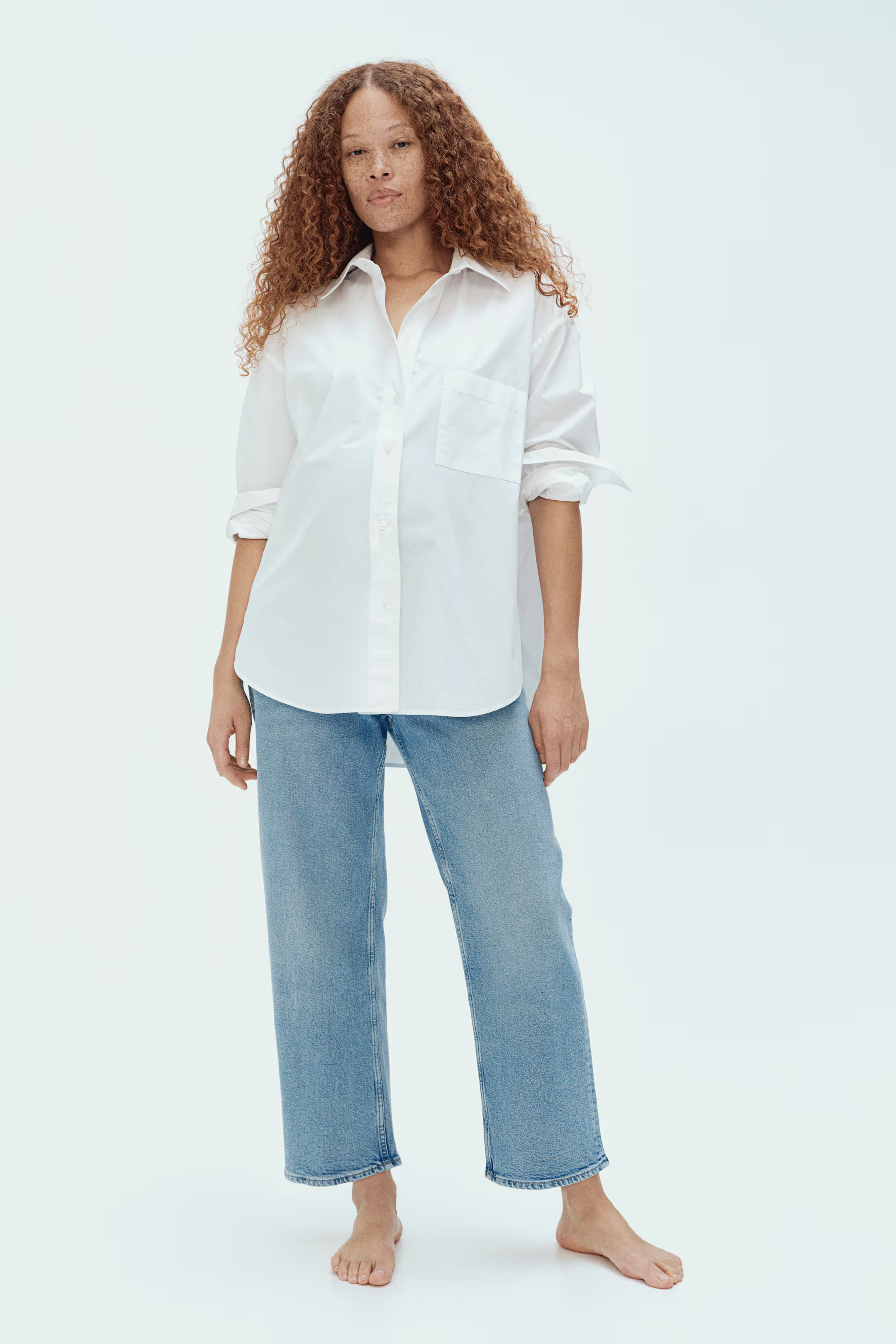 MAMA Before & After Straight Low Ankle Jeans | H&M (US + CA)