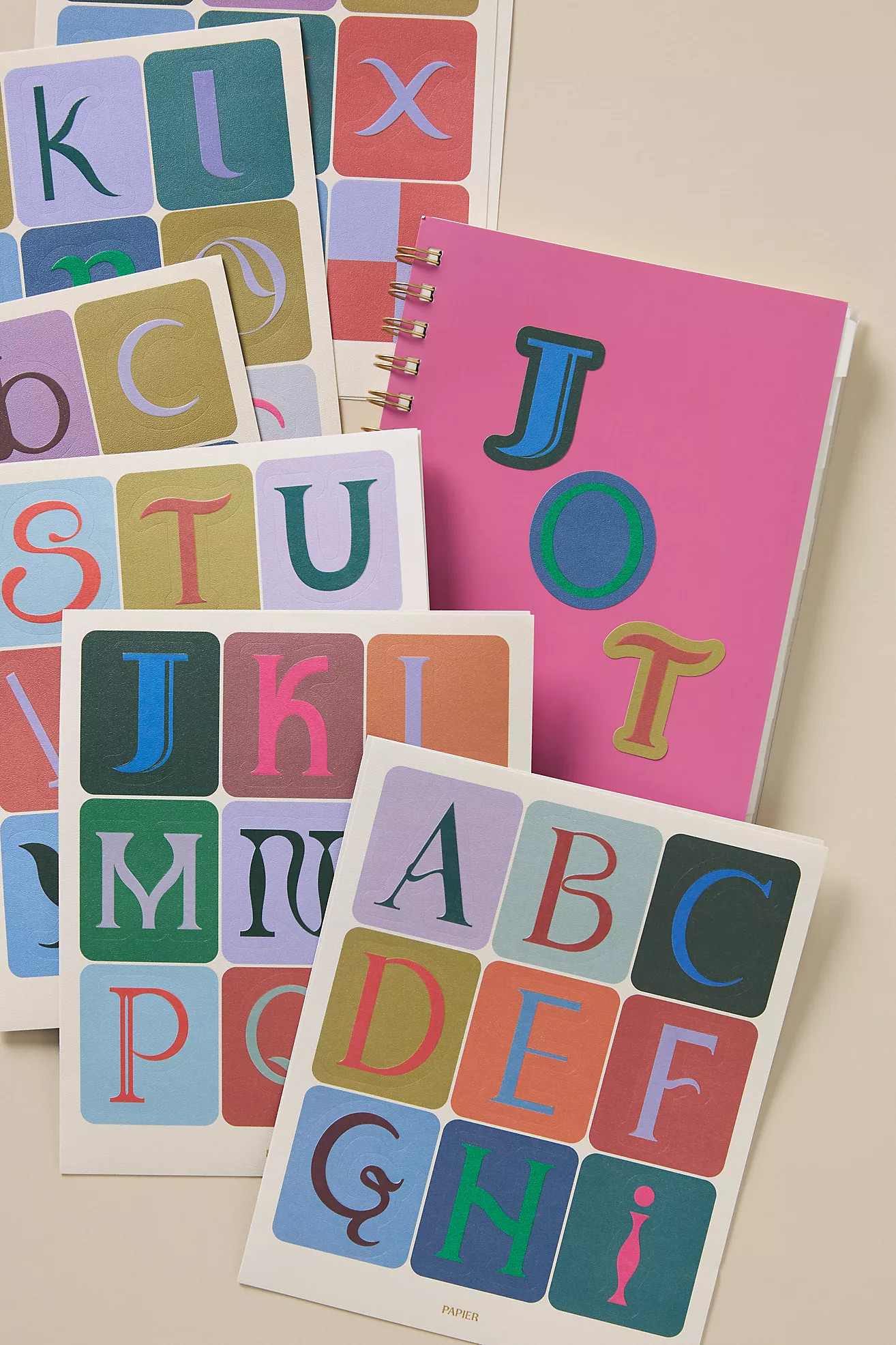 Papier Monogram Stickers | Anthropologie (US)