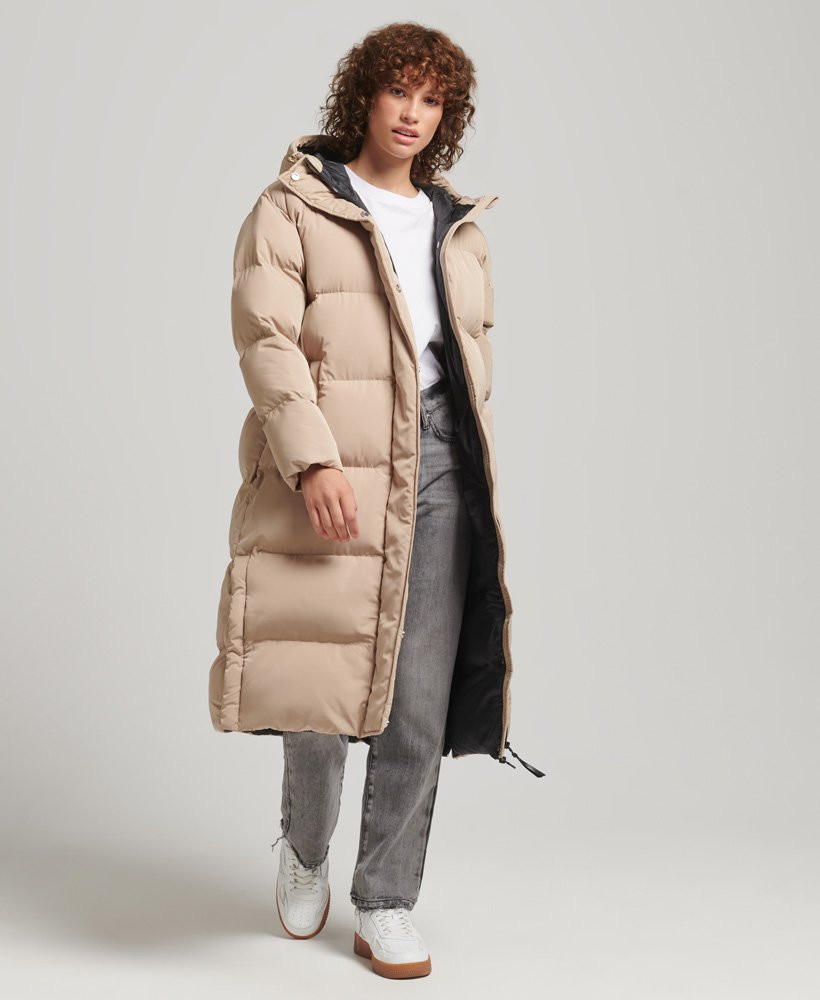 Hooded Longline Puffer Coat | Superdry (US)
