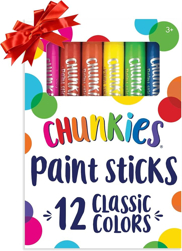 Ooly Chunkies 12 Mess Free Paint Sticks For Kids, Tempera Paint Sticks Kid Safe Colors, No Mess Q... | Amazon (US)