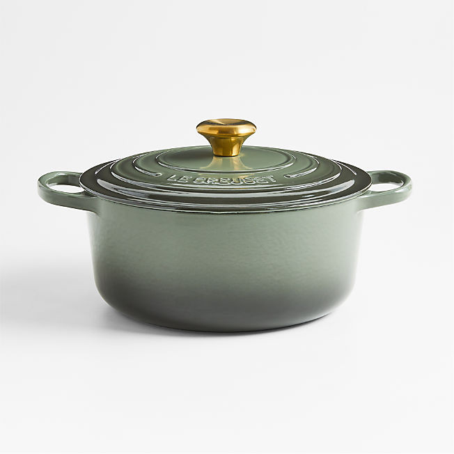 Le Creuset 5.5-Qt. Thyme Round Dutch Oven + Reviews | Crate & Barrel | Crate & Barrel
