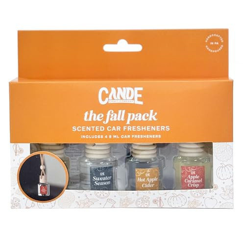 CE Craft 4 Pack Fall Scented Car Freshener Diffusers - Scent for Auto or Home, Gift for Her or Him, Car Accessories and Decor | Amazon (US)