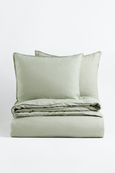 Linen double/king duvet cover set | H&M (UK, MY, IN, SG, PH, TW, HK)