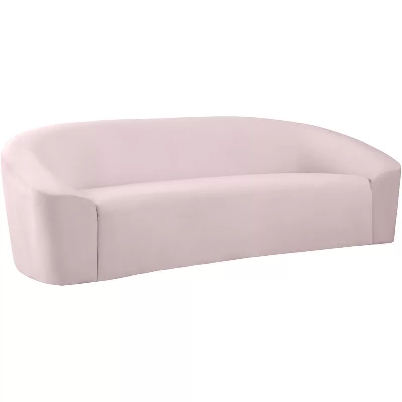 Alaw 91" Velvet Curved Sofa | Wayfair North America