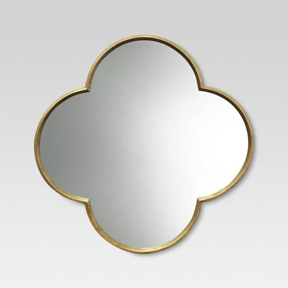 Quatrefoil Decorative Wall Mirror Gold Finish - Threshold&#8482; | Target