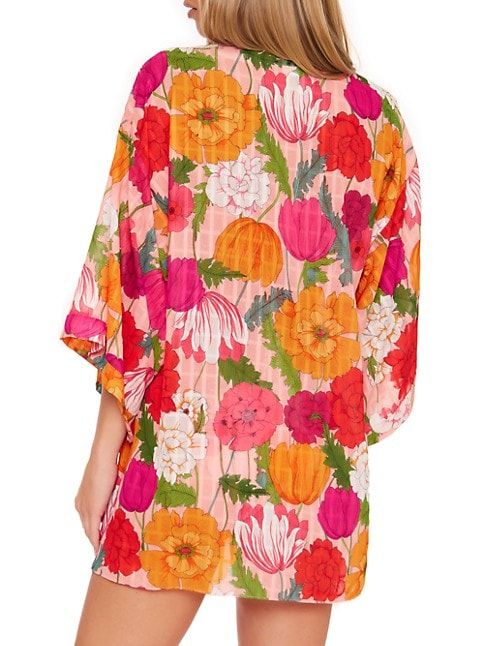 Sunny Bloom Open-Front Kimono | Saks Fifth Avenue