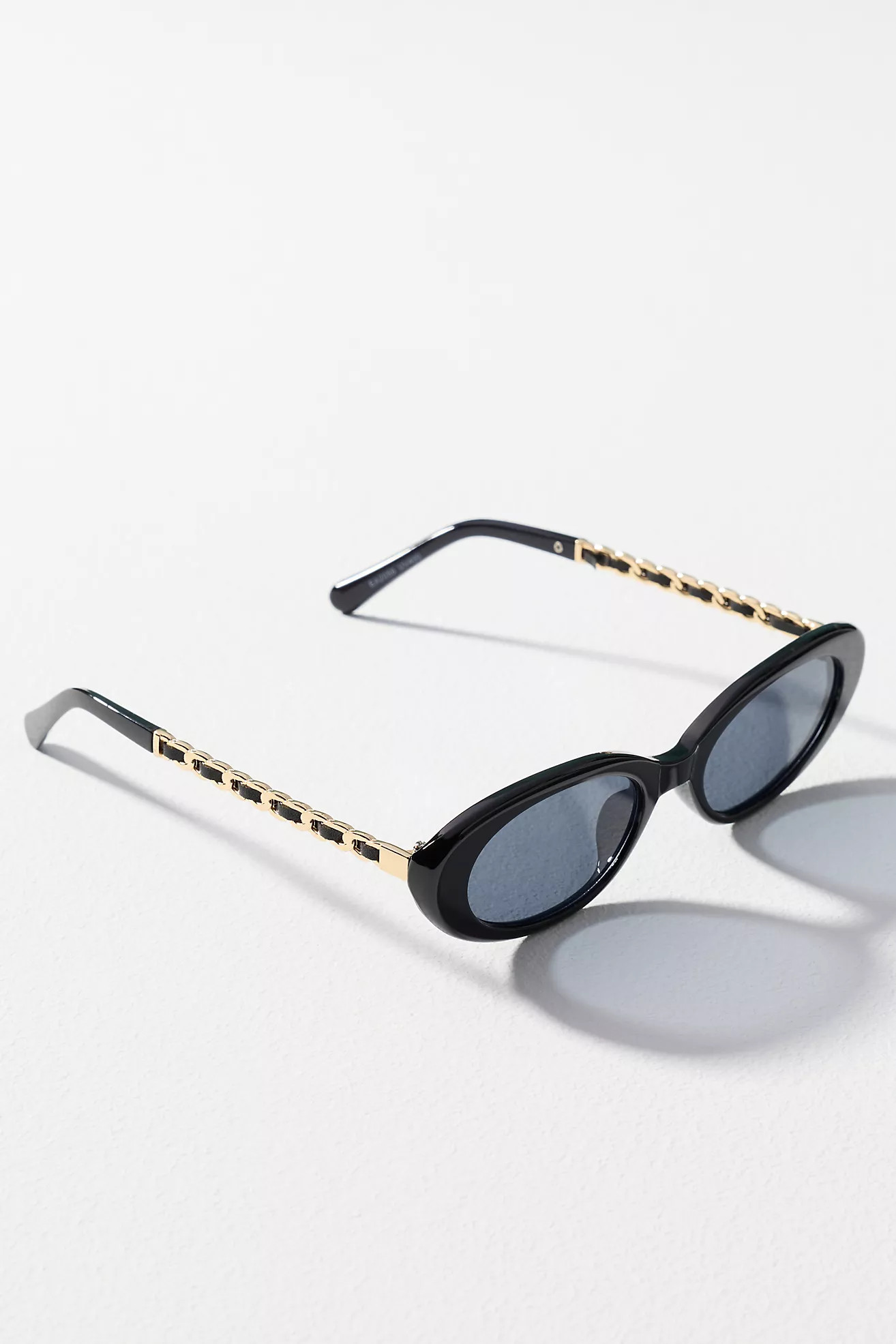 Eyeking Slim Oval Chain Sunglasses | Anthropologie (US)