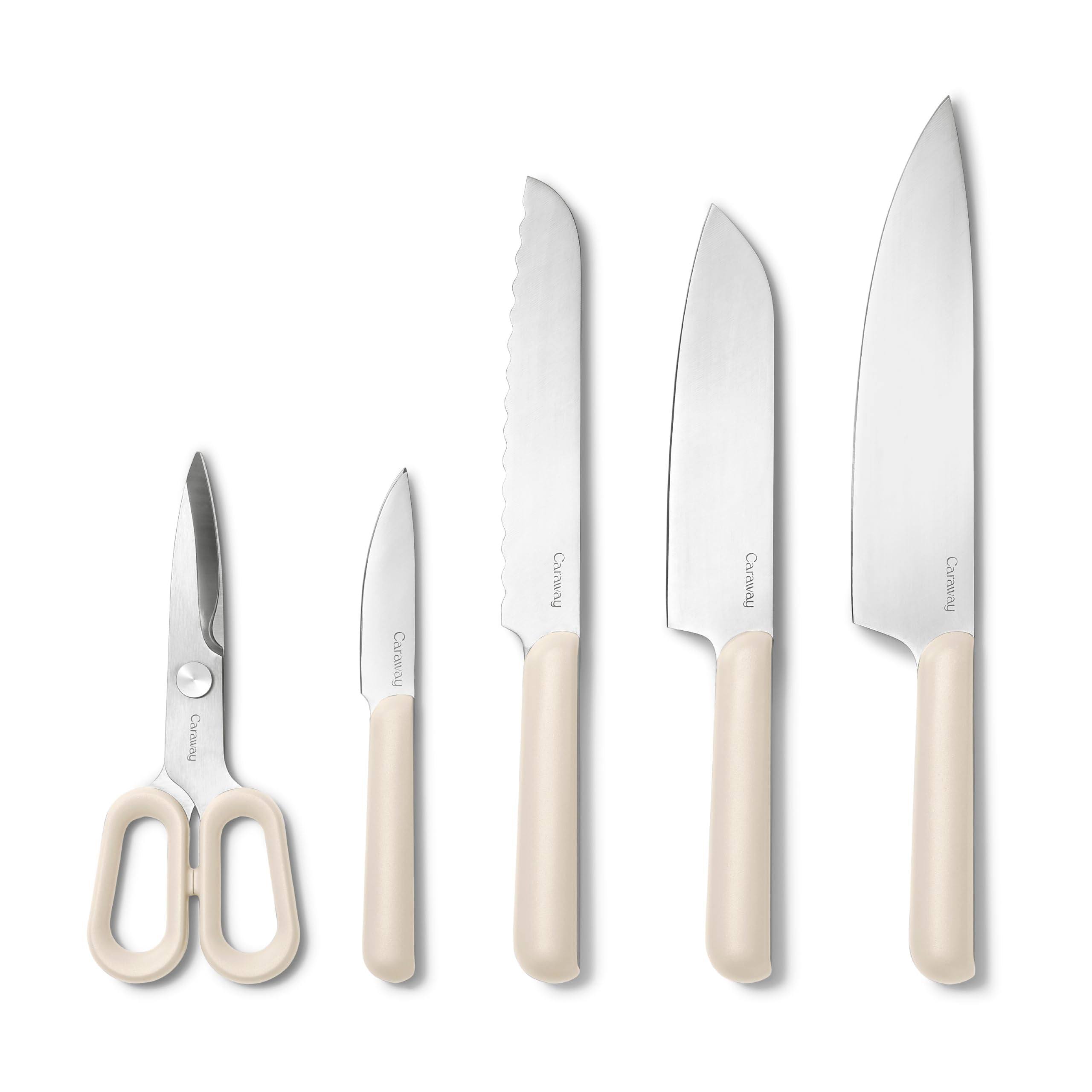 Caraway 5 Piece Knife Set - Premium German Steel Blade Kitchen Knives - Ergonomic Handles - No Mi... | Amazon (US)