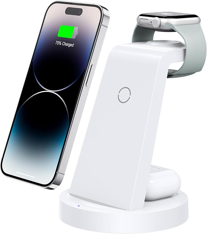 3 in 1 Charging Station for iPhone - Wireless Charger for Apple Products Multiple Devices - Charg... | Amazon (US)