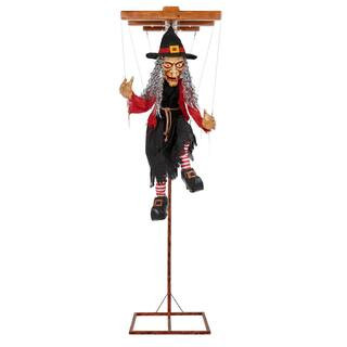 6 ft. Animated LED Marionette Witch | The Home Depot