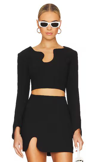 x REVOLVE Puzzle Long Sleeve Top in Black | Revolve Clothing (Global)