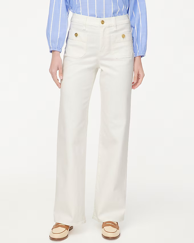 Slim wide-leg sailor jean in all-day stretch | J.Crew Factory
