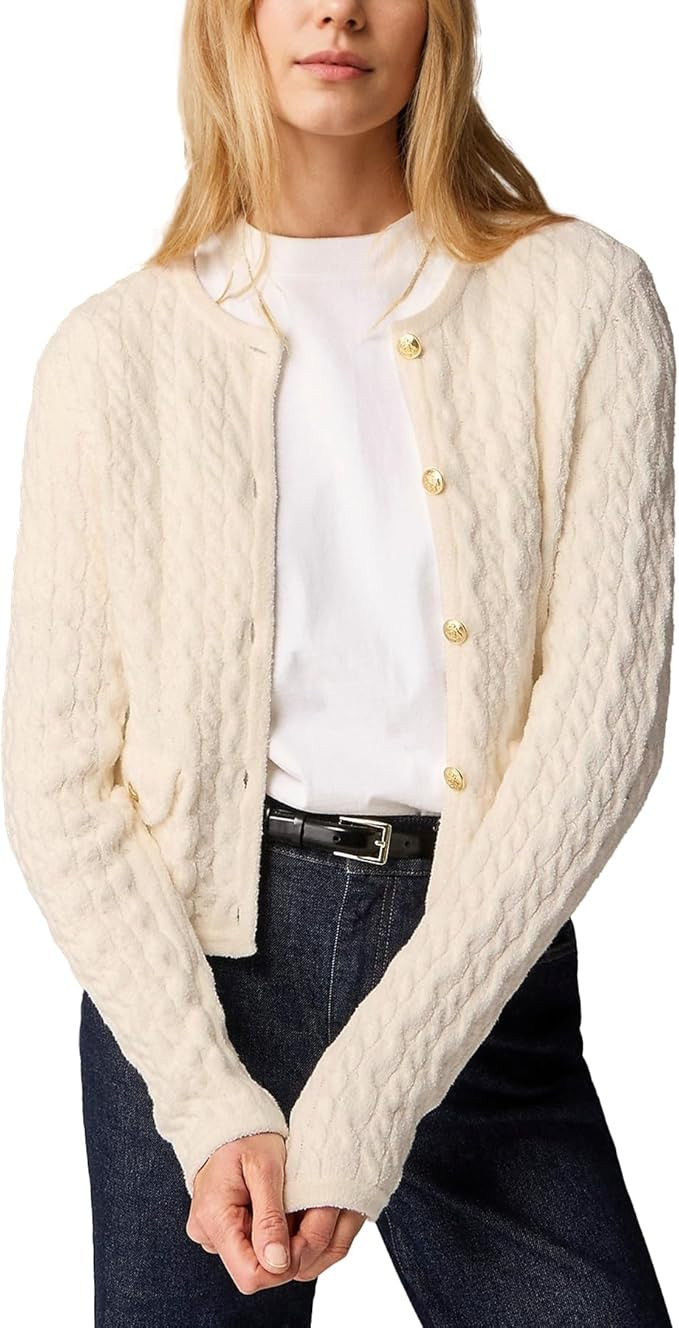 Ainangua Casual Cardigan Sweaters for Women Button Down Long Sleeve Knit Sweater Shirts Tops Open... | Amazon (US)