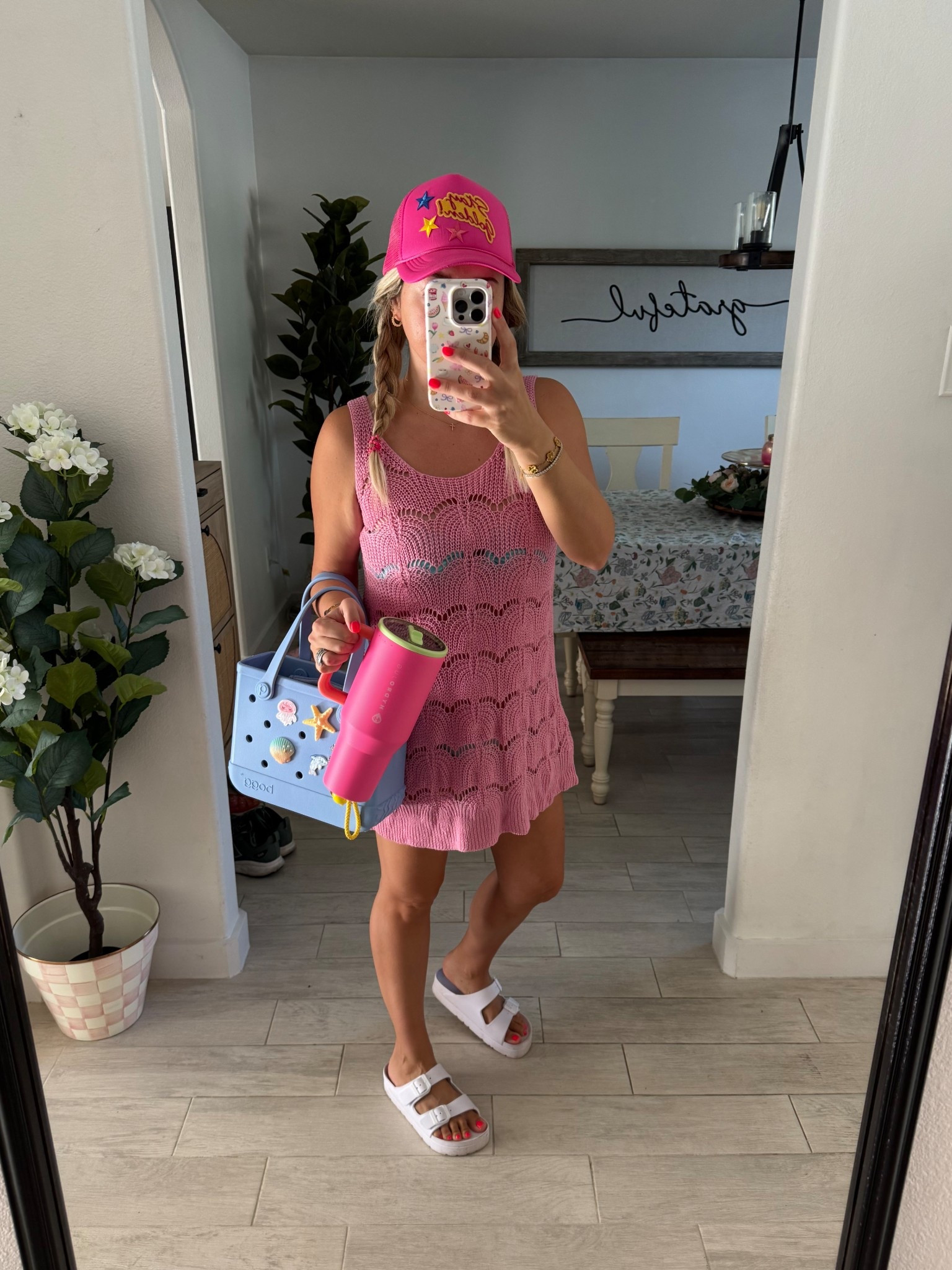 Beach outfit
Small cover up
Small bikini
Bogg bag 
Hydrojug

#LTKShoeCrush #LTKFindsUnder100 #LTKSwim