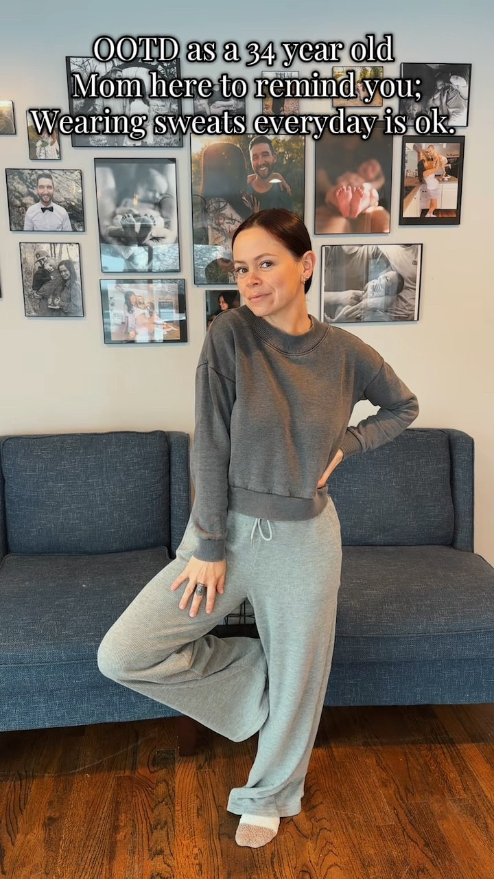 Sweats and a sweatshirt for cute and comfortable vibes

#LTKSeasonal #LTKActive #LTKWatchNow