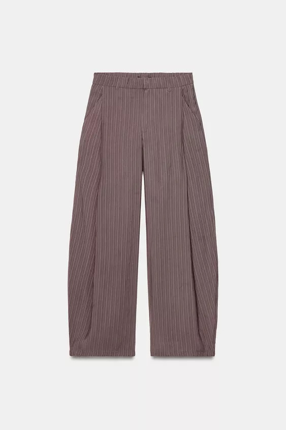 PANTALON FLUIDE À PLIS | Zara US