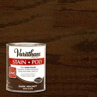 Varathane 1 qt. Dark Walnut Stain and Polyurethane (2-Pack) | The Home Depot