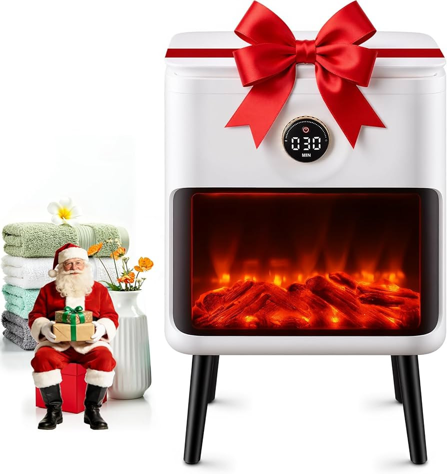 AAOBOSI Heated Towel Warmer for Bathroom - Luxury Towel Warmers Bucket with 3D Flame Screen, Auto... | Amazon (CA)