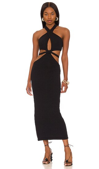 Aziza Dress in Black | Revolve Clothing (Global)