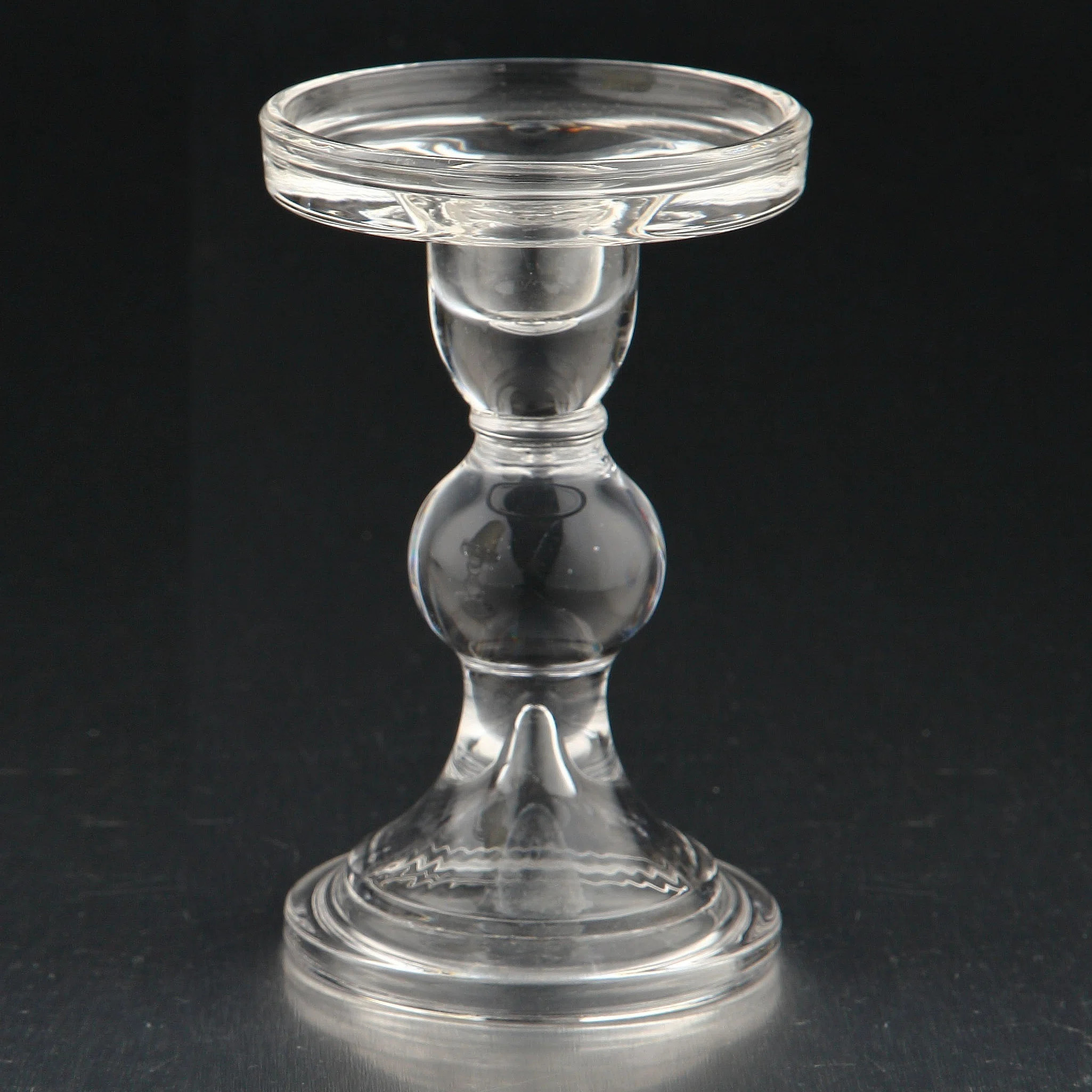 5.5'' H Glass Tabletop Candlestick | Wayfair North America