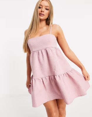 Rare London babydoll dress in pink | ASOS (Global)