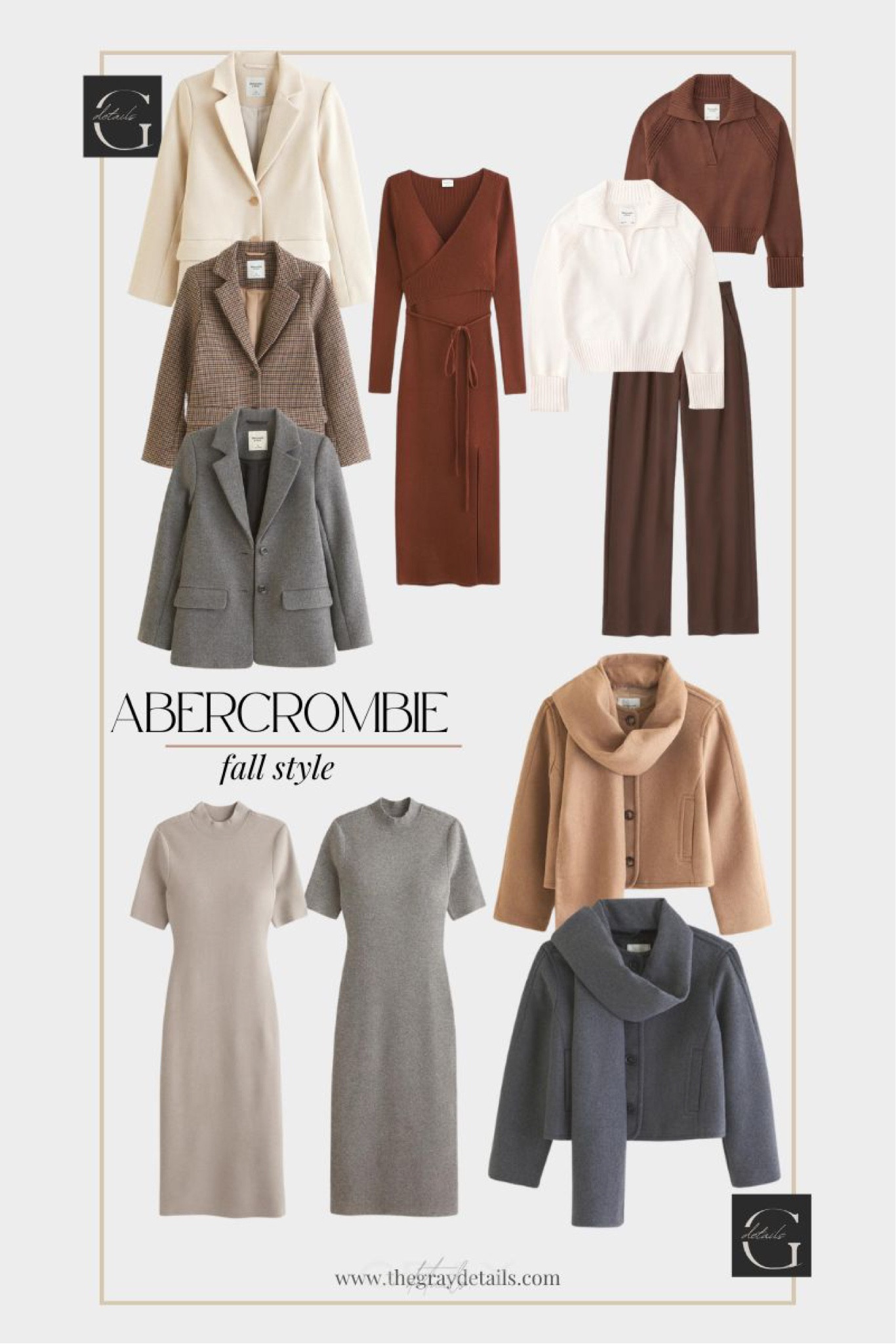 Abercrombie new arrivals 

Scarf jacket
Sweater dress
Brown trousers 
Fall work outfit 
Fall blazer
Fall outfit 

#LTKover40 #LTKstyletip #LTKworkwear