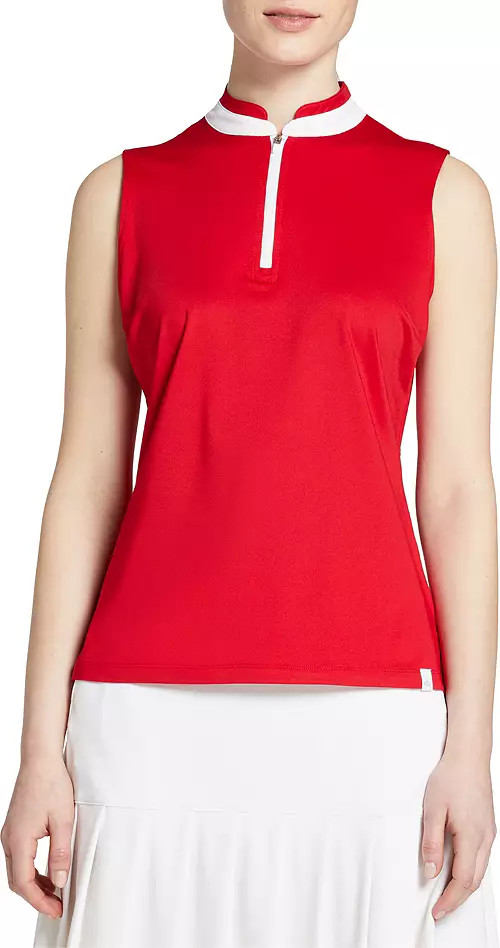 Lady Hagen Women's Contrast Trim Sleeveless Golf Polo | Dick's Sporting Goods