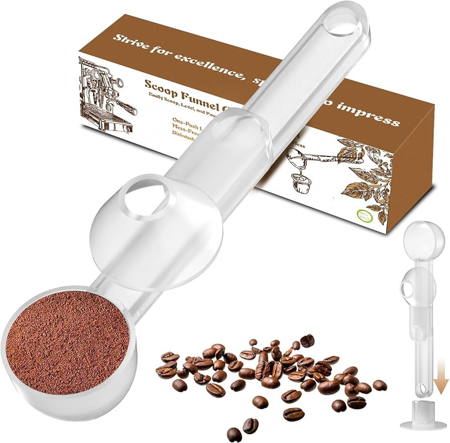 Coffee Scoop with Funnel for Ground Coffee, Protein Powder & Tea, for Reusable K Cup Refiller, 2T... | Amazon (US)