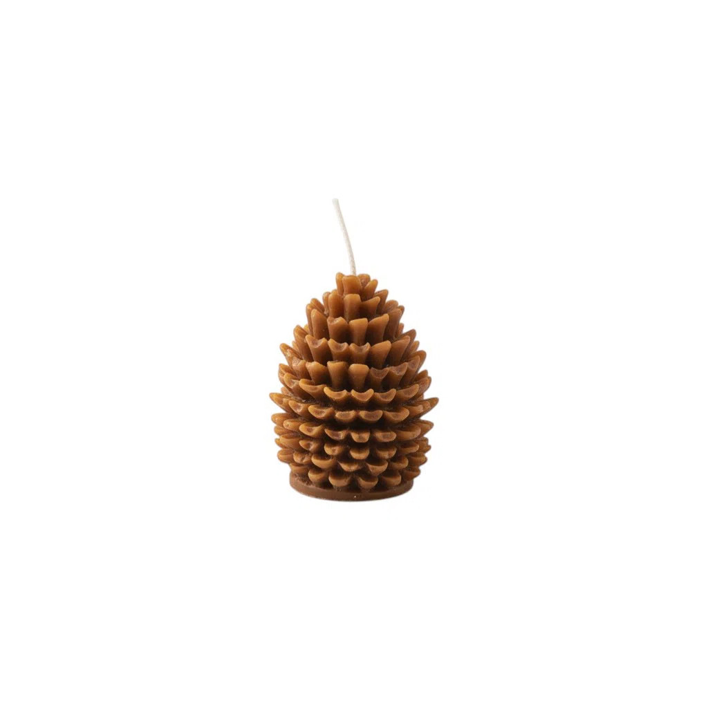 3" Brown Pumpkin And Latte Scented Dimensional Pinecone Candle | Wayfair North America