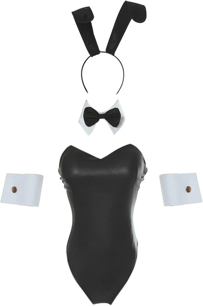 CR ROLECOS Bunny Costume Women Bunny Suit Cosplay Lingerie Adult Halloween Costumes | Amazon (US)