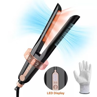 Nicebay Airflow Styling, Hair Straightener, 1 inch Curling Wand Cool Air Vent, 5 Temp, Dual Voltage | Target