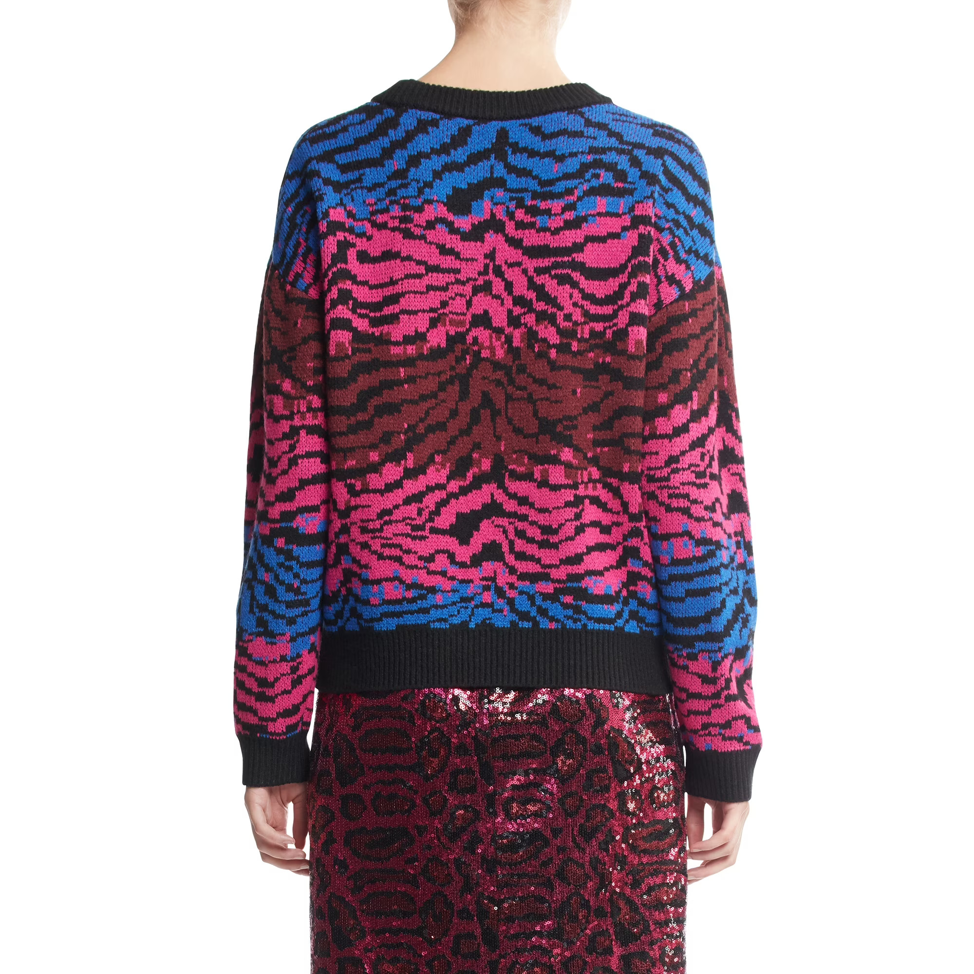 Scoop - Scoop Ombre Zebra Print Sweater Women's - Walmart.com | Walmart (US)